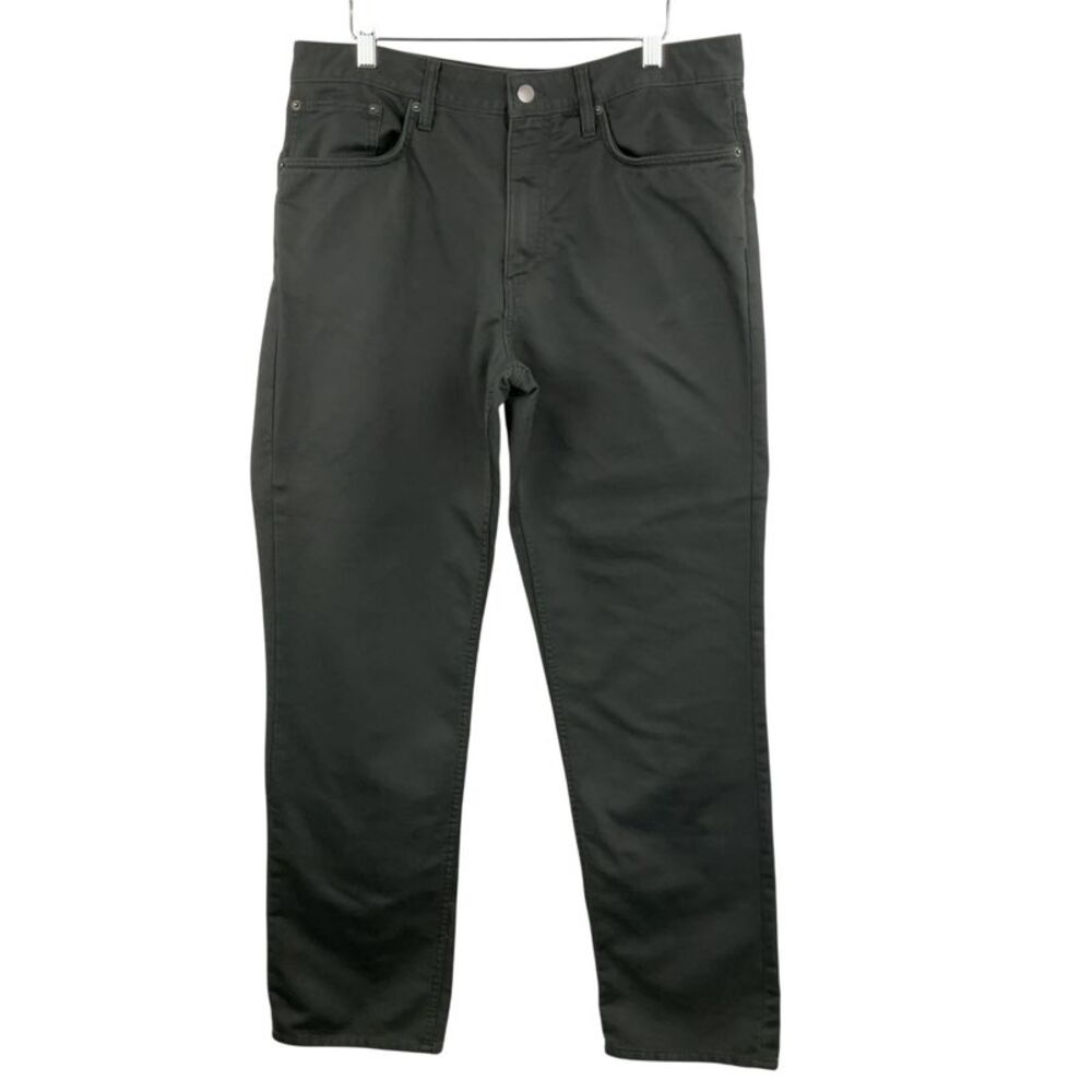 Quince Men Comfort Stretch Traveler 5-Pocket Straight Gray Pants 35